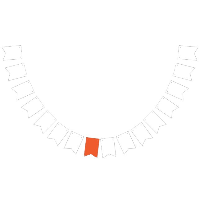 Bright Solid Orange Background  Bunting (All)