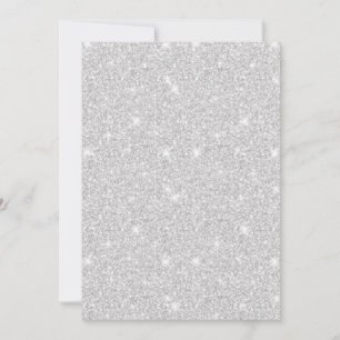 Bright Sparkle White Silver Colour Merry Christmas Invitation
