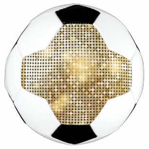 Bright sparkling golden sequin glitters disco ball