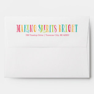 Bright Spirits Colourful Holiday Envelope