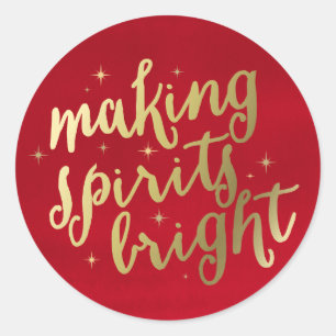 Bright Spirits   Holiday Stickers