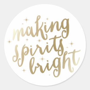 Bright Spirits   Holiday Stickers