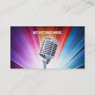 Bright Splash Musician Deejay Microphone Cards