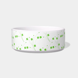 Bright Spring Green Flowers, Small Floral Print Bowl