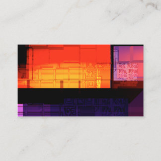 Bright Square Design Business Card