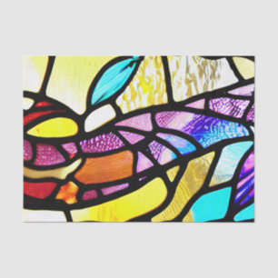 Bright Stained Glass Effect Decoupage Tissue Paper