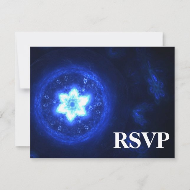 Bright Star Bar/Bat Mitzvah RSVP Card (Front)