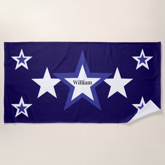 Bright Star Beach Towel (Front)