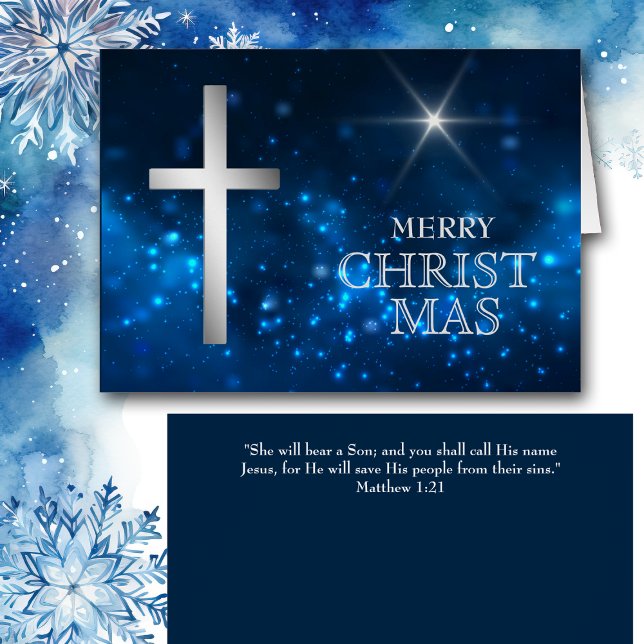 Bright Star Christian Silver Cross Christmas (Creator Uploaded)