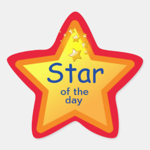 Bright Star of the Day Stickers for Students