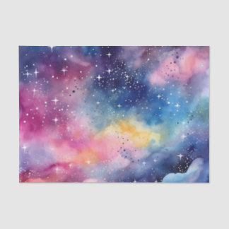 Bright Starry Night Decoupage Crafting Tissue Paper