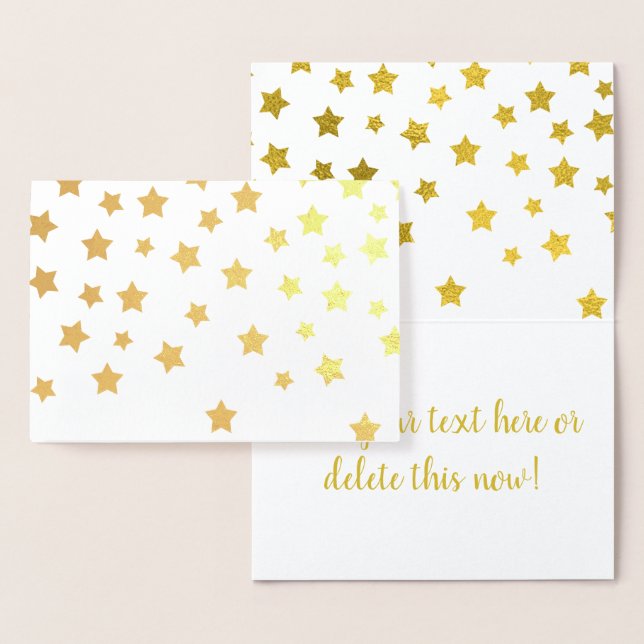 Bright Stars | Any Occasion | You Customise Foil Card (Display)
