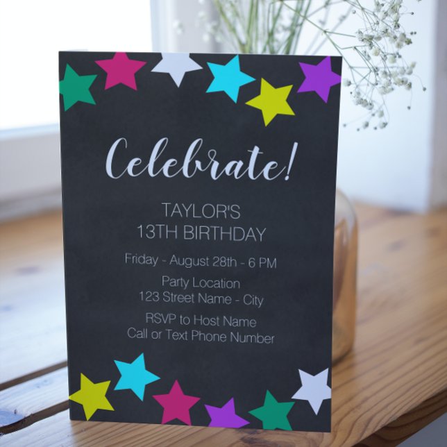 Bright Stars Birthday Invitation (Creator Uploaded)