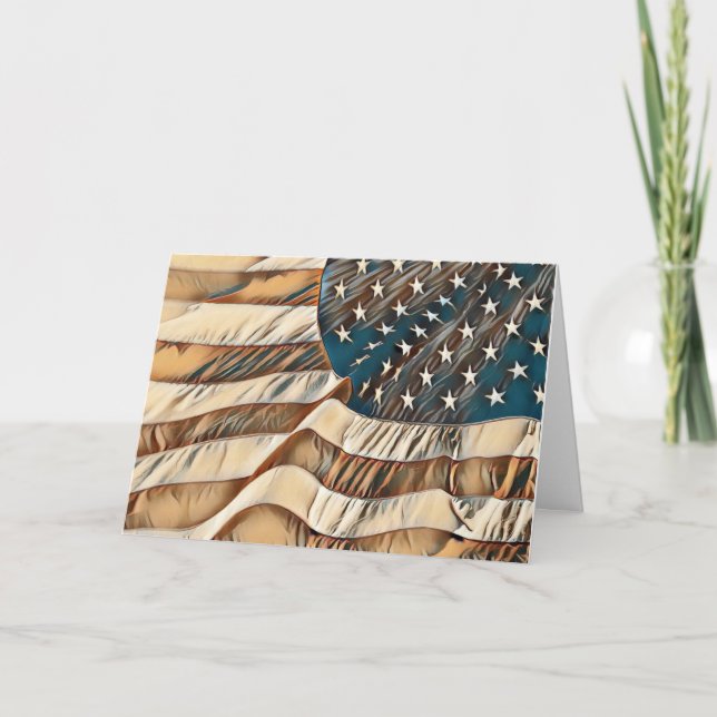 Bright Stars, Brave Hearts Veterans Day Card (Front)