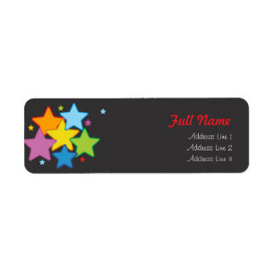 Bright Stars -christmas address labels