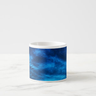 BRIGHT STARS IN A DARK AND BLUE SKY ESPRESSO CUP