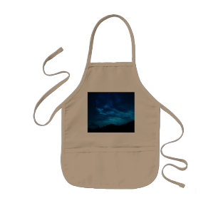 BRIGHT STARS IN A DARK AND BLUE SKY KIDS APRON