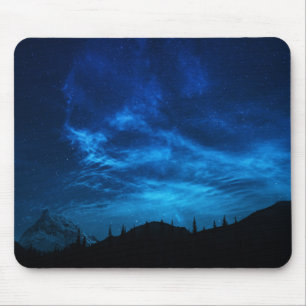 BRIGHT STARS IN A DARK AND BLUE SKY MOUSE MAT