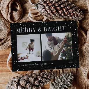 Bright Stars   Merry & Bright Photo Holiday Card