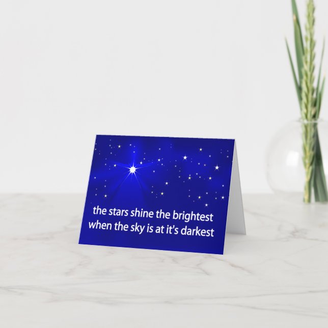Bright Stars Shine Greeting Card (Front)