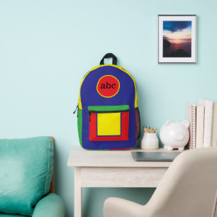 "Bright Start" Primary School Bag/Custom Monogram Printed Backpack