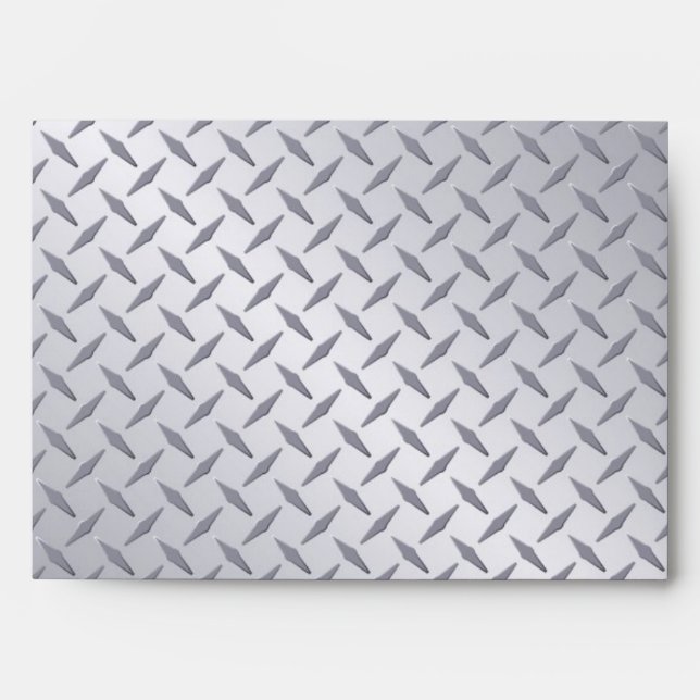 Bright Steel Diamondplate Envelopes (Front)