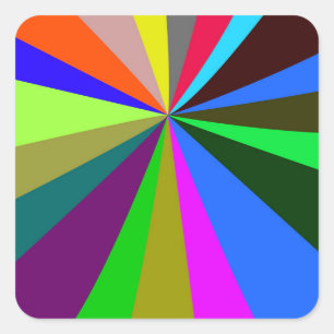 bright sticker coloured rainbow