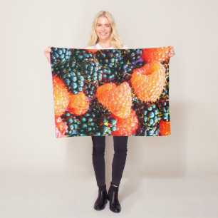 "Bright Strawberry" Cute Photo. Buy Now Fleece Blanket