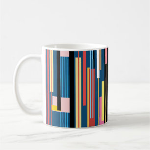 Bright Stripe Abstract Pattern Coffee Mug
