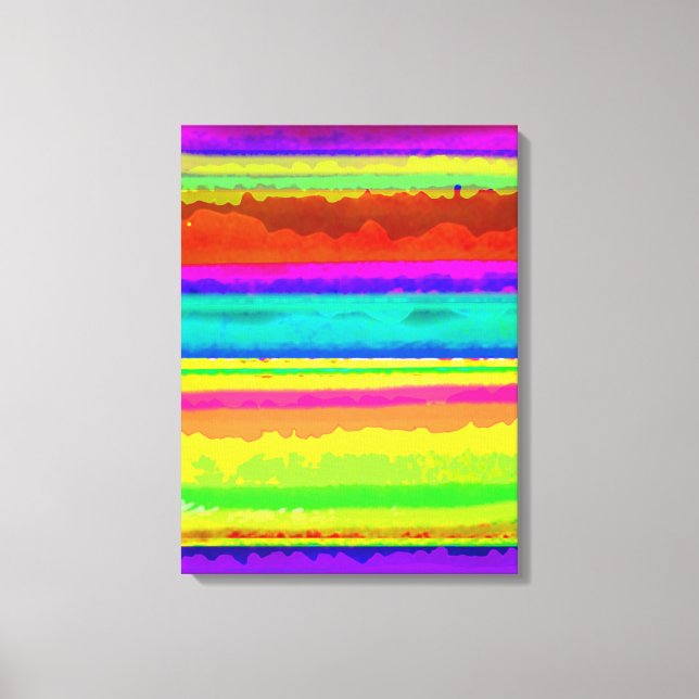Bright Stripe Canvas Print (Front)