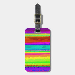 Bright Stripe Luggage Tag