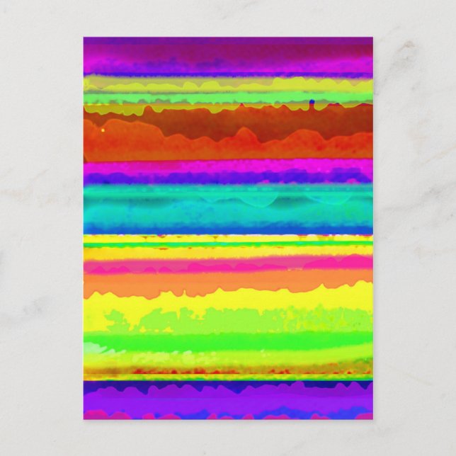 Bright Stripe Postcard (Front)