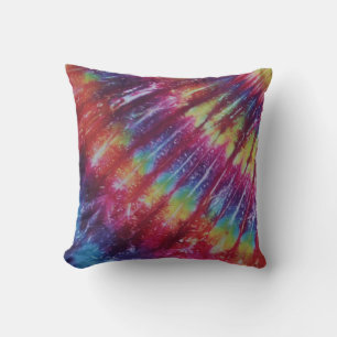 Bright Stripe Tie Dye American MoJo Pillow