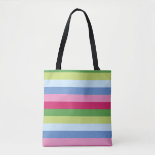 Bright Stripe Tote Bag