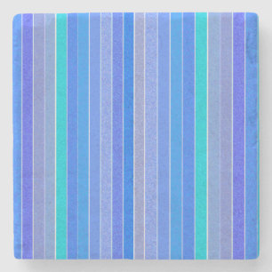 Bright Stripes Stone Coaster