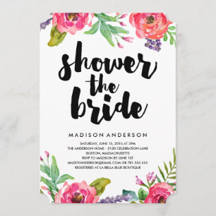 Bright Summer   Bridal Shower Invitation