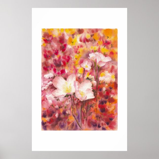 Bright Summer Buttercups Poster (Front)