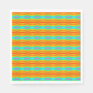 Bright Summer Coloured Abstract Napkin