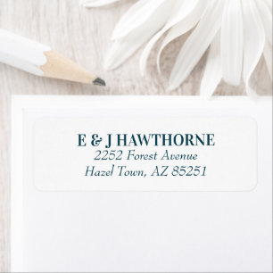 Bright Summer colourful Wedding Address Label