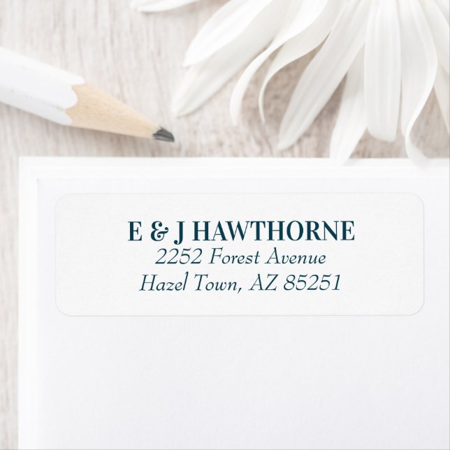 Bright Summer colourful Wedding Address Label (Insitu)