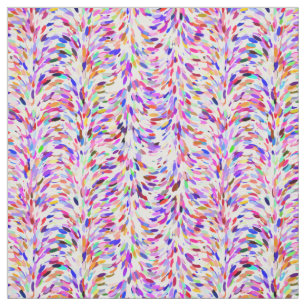 Bright Summer Colours Paint Splatter Pattern Fabric