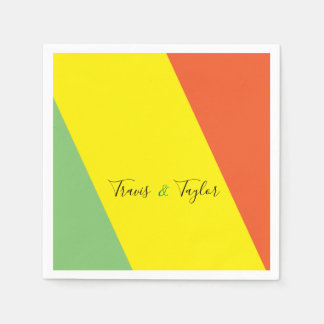 Bright Summer Colours Wedding Napkin