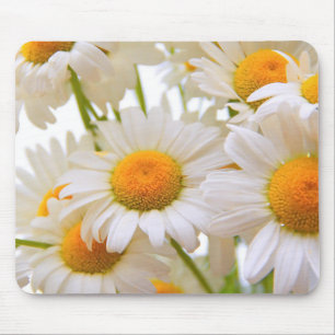 Bright Summer Daisies Flowers Photo Mouse Mat