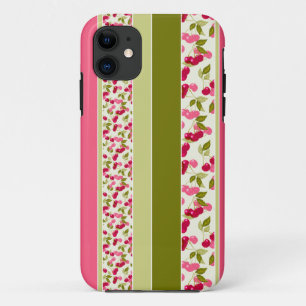 Bright summer pattern of stripes of multi-coloured iPhone 11 case