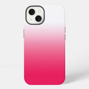 Bright summer red and white gradient ombre iPhone 13 case