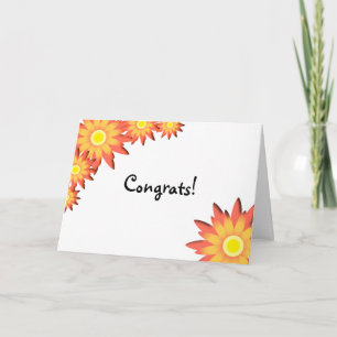 Bright Sunflower Congratulations Card