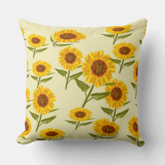 Bright Sunflower Decorative Pillow