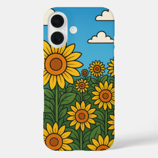 Bright Sunflower Field iPhone / iPad case