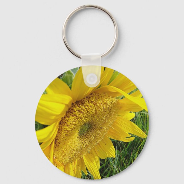 Bright sunflower key ring (Front)