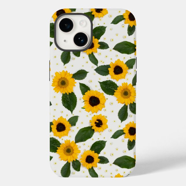 Bright sunflower pattern Case-Mate iPhone case (Back)